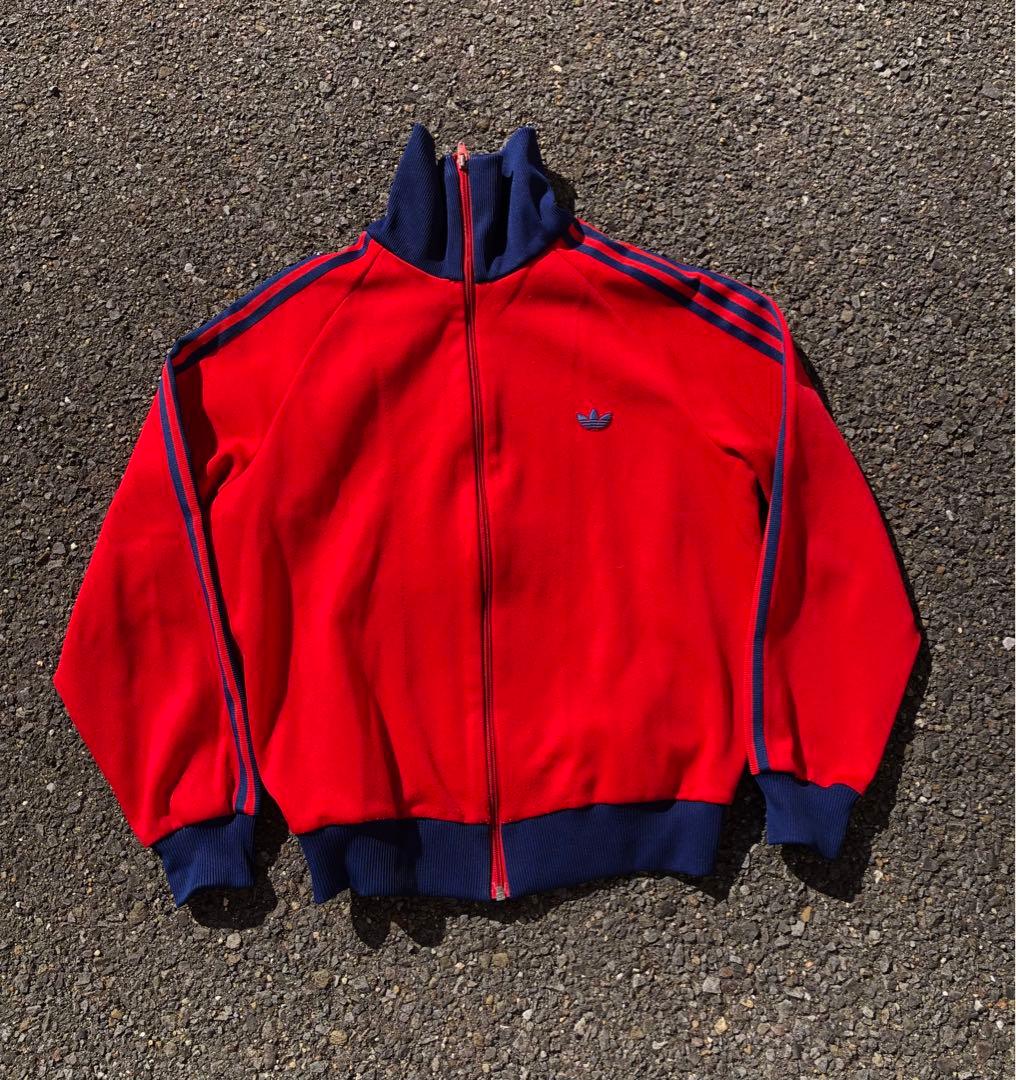 80's adidas アディダス トラックジャケット デサント製