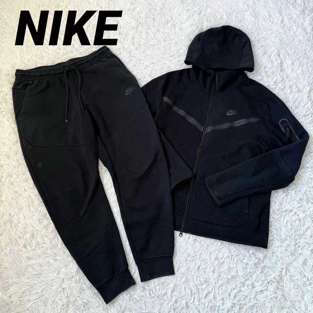 廃盤✨】NIKE ナイキ テックフリース セットアップ 黒 上下XL 入手困難