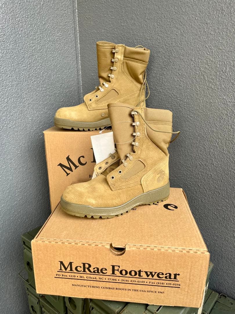 米軍放出未使用McRae USMC コンバットブーツ 8.5R(26.5)ラスト