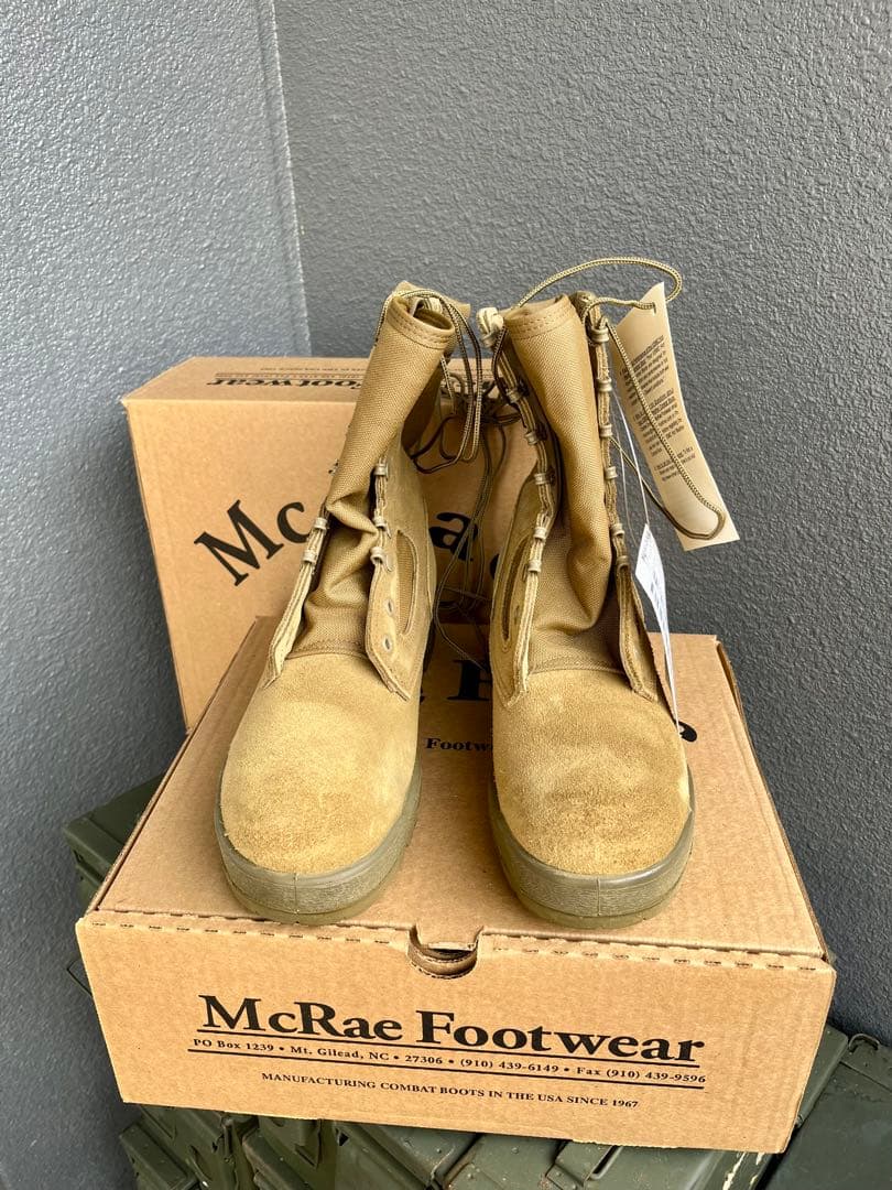 米軍放出未使用McRae USMC コンバットブーツ 8.5R(26.5)ラスト