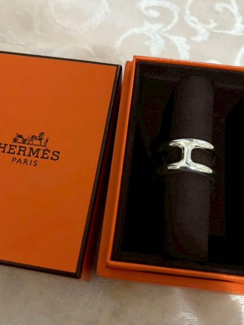 新品未使用 HERMES オスモズ PM 58 リング シルバー