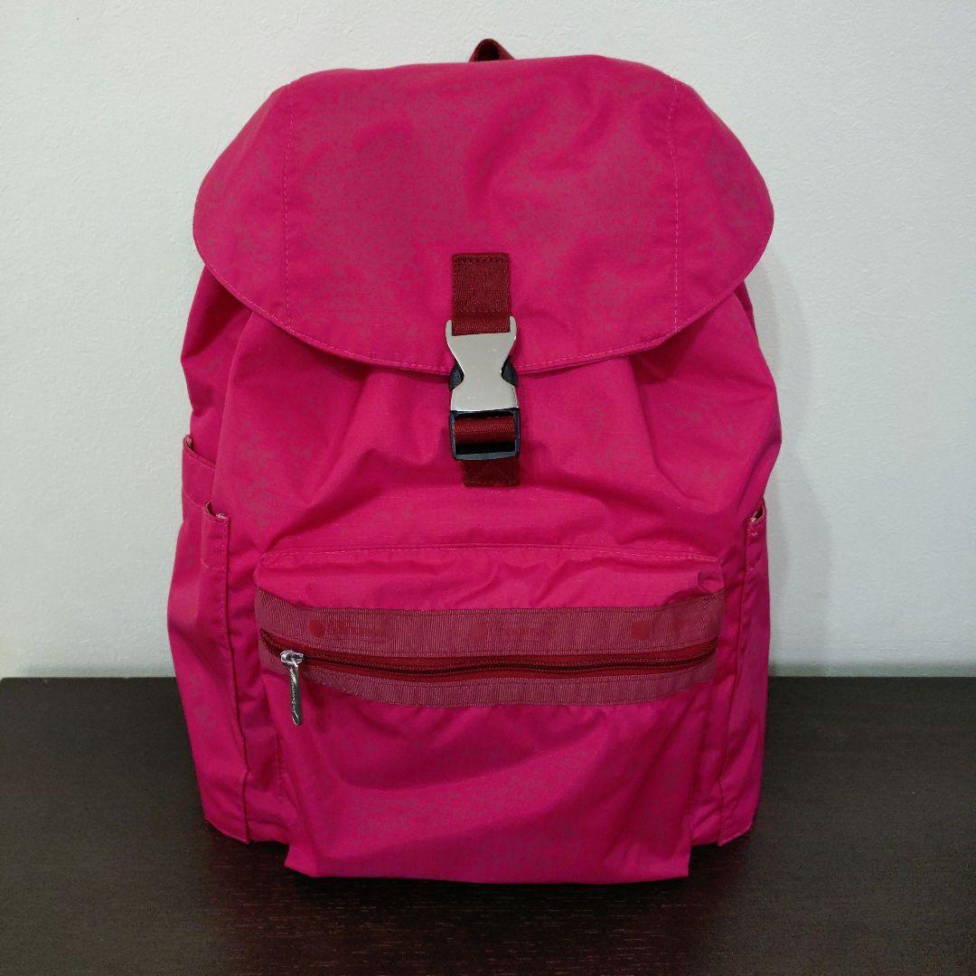 LeSportsac×神崎恵 コラボ バックパック リュック ピンクピーコック