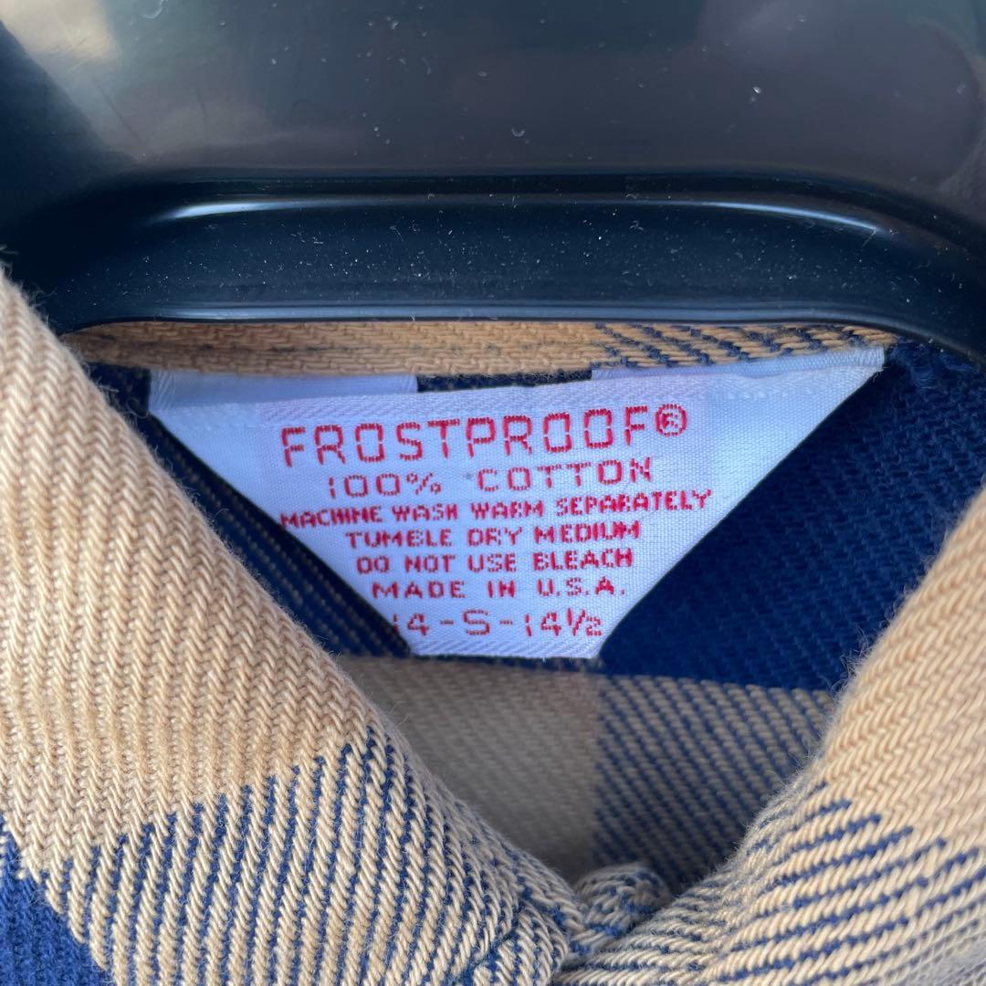 80s frostproof チェックシャツ ネルシャツ ヘビネル 好配色 - メルカリ