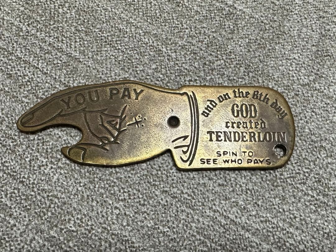 穴拡張無し　テンダーロイン　youpayプレート　キーホルダー