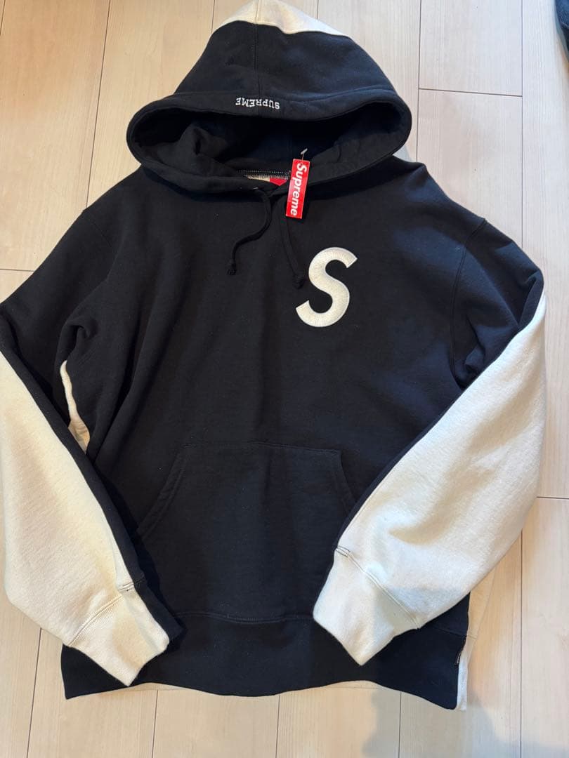 希少 タグ付き】Supreme Sロゴ刺繍 パーカー - メルカリ