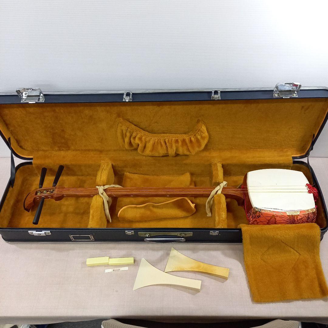 三味線 全長約99cm 和楽器 ハードケース付き 現状渡し