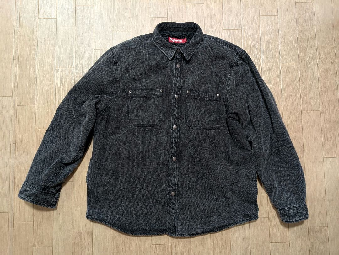 トップス Supreme Shearling Lined Work Denim Shirt