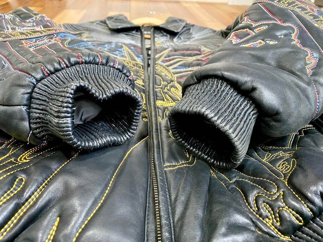 Pelle Pelle レザージャケット 自由の女神 全刺繍 46 - メルカリ