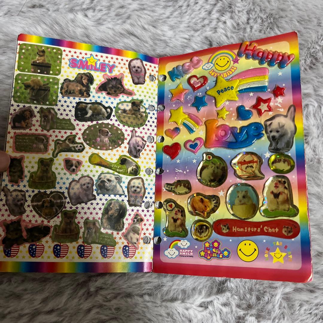 平成当時物⭐︎シール帳 完成品 シール付き スマイリー 平成女児 使用