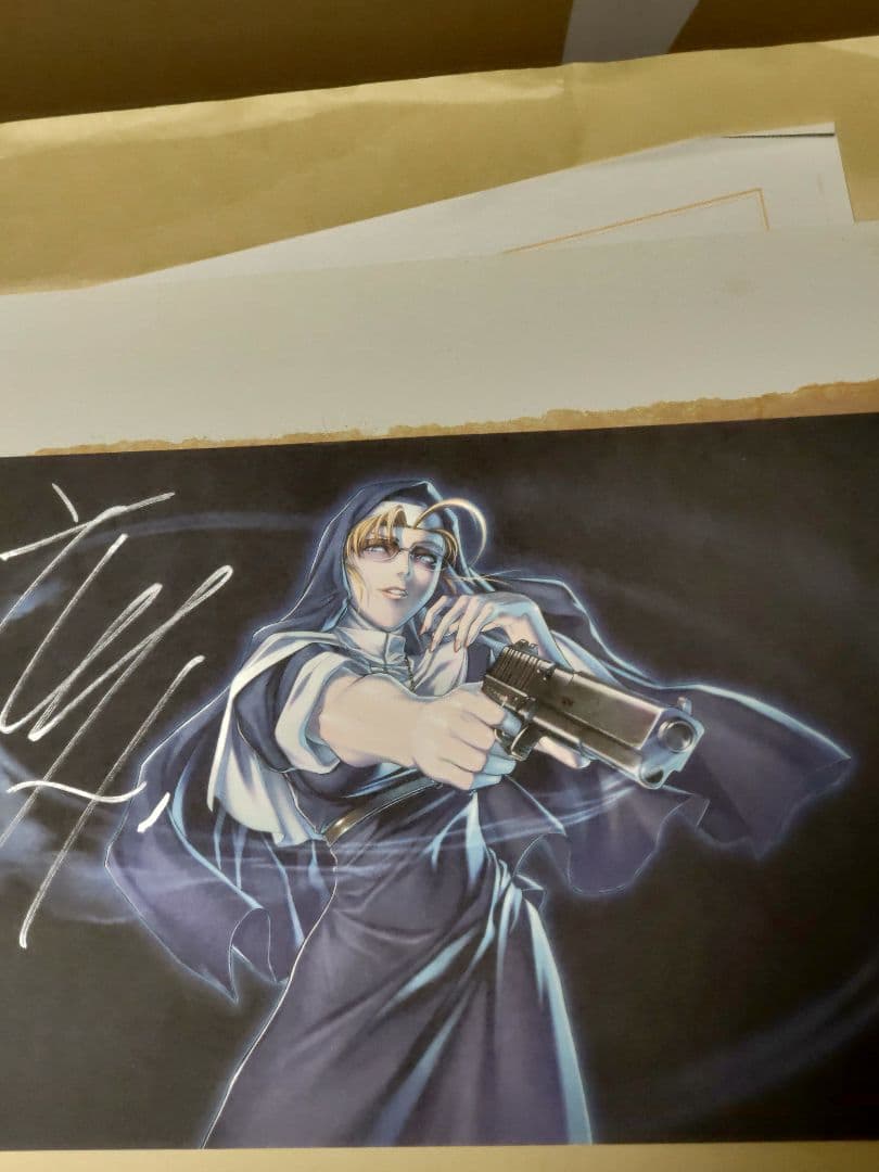 ブラックラグーン エダ 複製原画 広江礼威 作者サイン入り