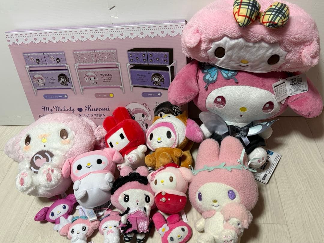 サンリオ マイメロディ ぬいぐるみ マイメロ マスコット Sanrio ピアノ マイメロディ・クロミ ラッピングリボンぬいぐるみ｜タイトーの11月の