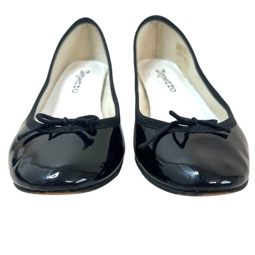 美品】repetto ジゼル エナメル リボン ローヒール