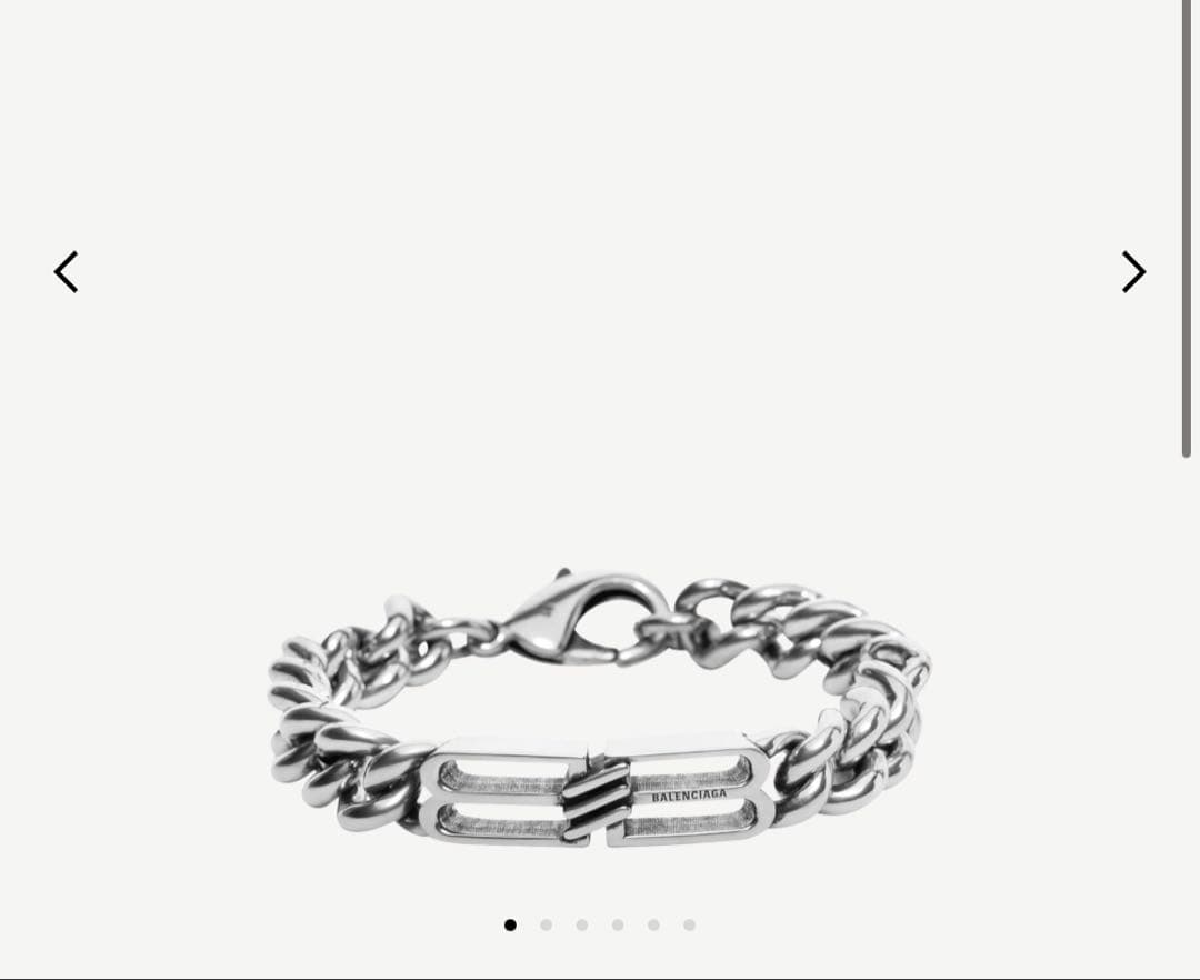BALENCIAGA チェーンブレスレット シルバー