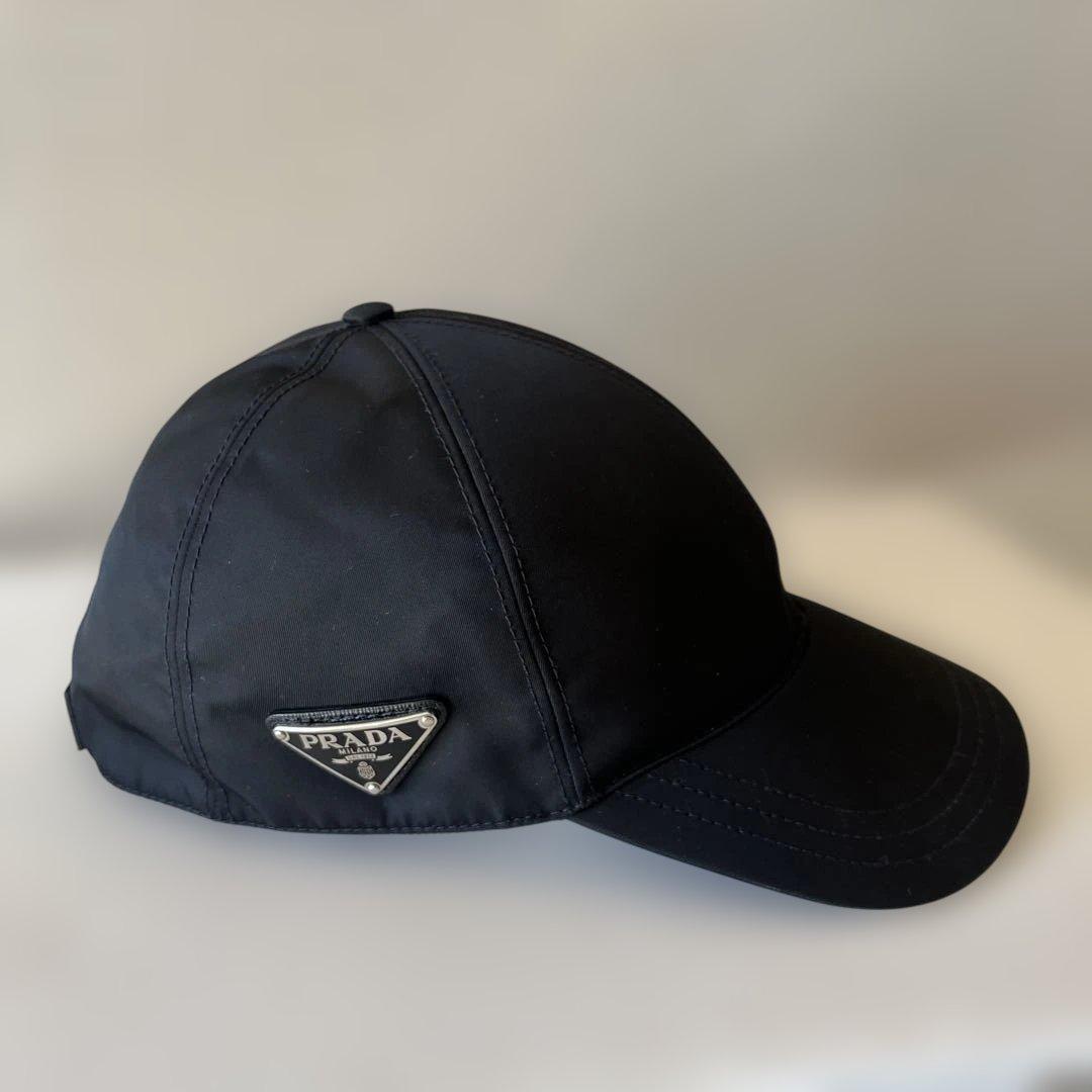 【美品】PRADA プラダ Re-Nylon ベースボールキャップ ブラック
