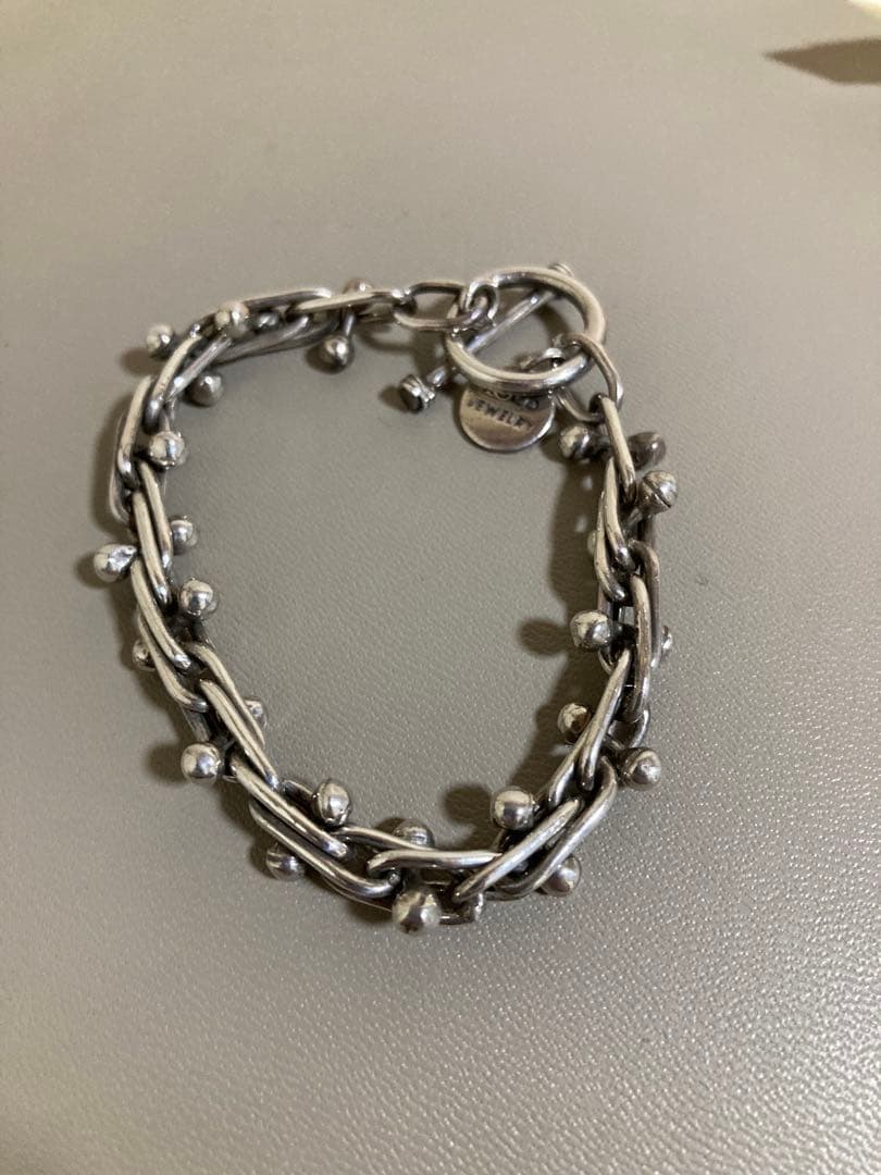 メキシカンジュエリー DNAブレスレット ガリトラップ型 シルバー925