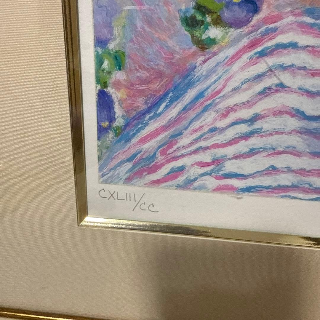 レスリー・セイヤー 「サウサリート」直筆サイン シルクスクリーン