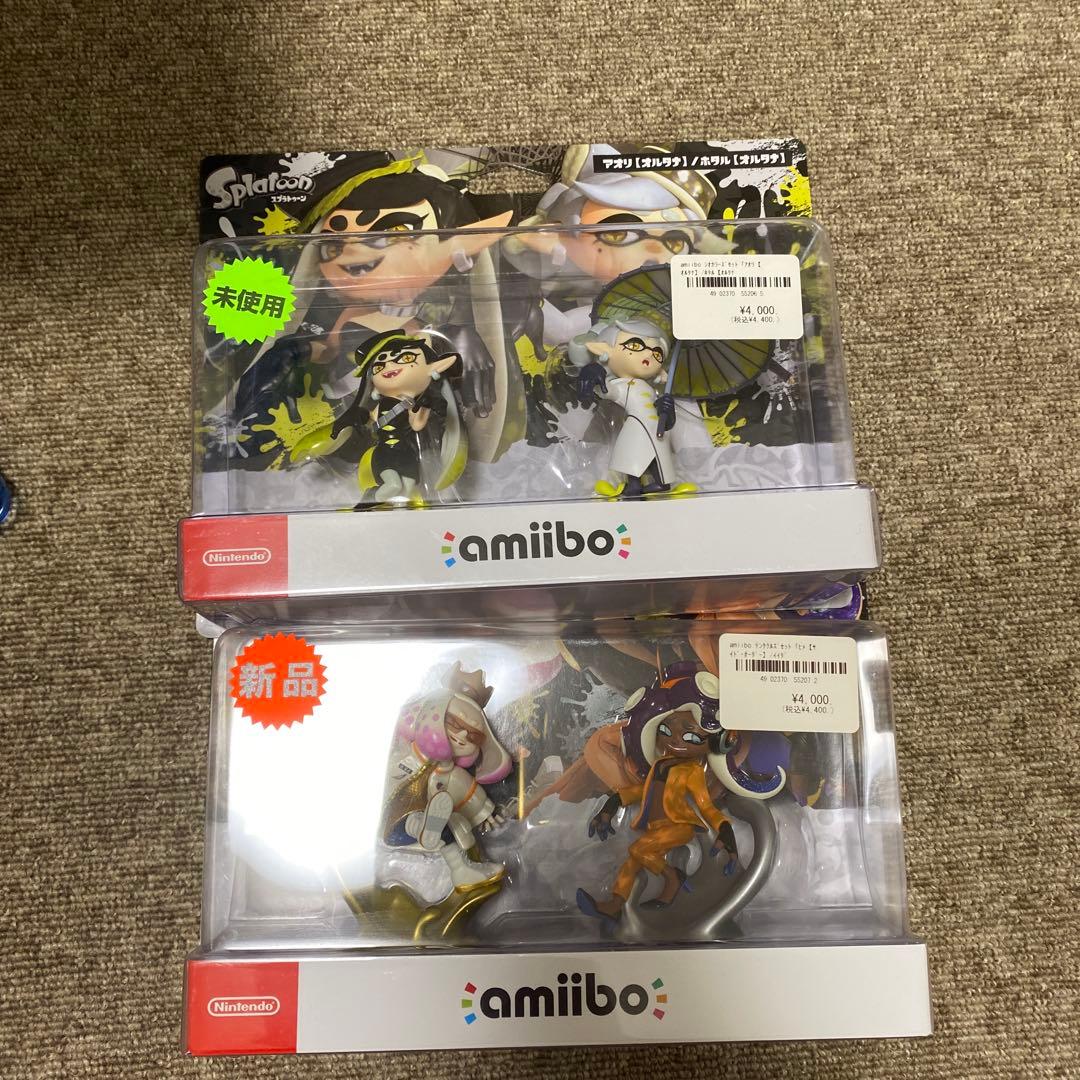 Splatoon amiibo ヒメ、イイダ セット　アオリ　ホタル