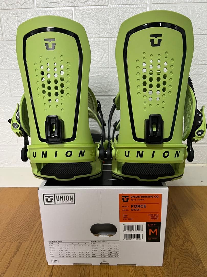 未使用品！UNION FORCE ビンディング M グリーン