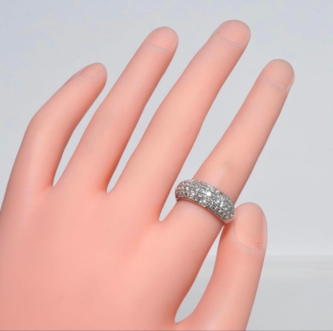 ダイヤ リング ダイヤモンド 指輪 1.0ct プラチナ パヴェ 1ct 12号