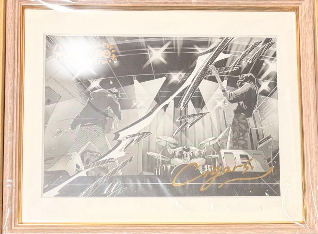 ピンクハートジャム 直筆サイン 額装高精細 デジタルカラー しっけ先生 ピンクハートジャム展－しっけのものがたり－