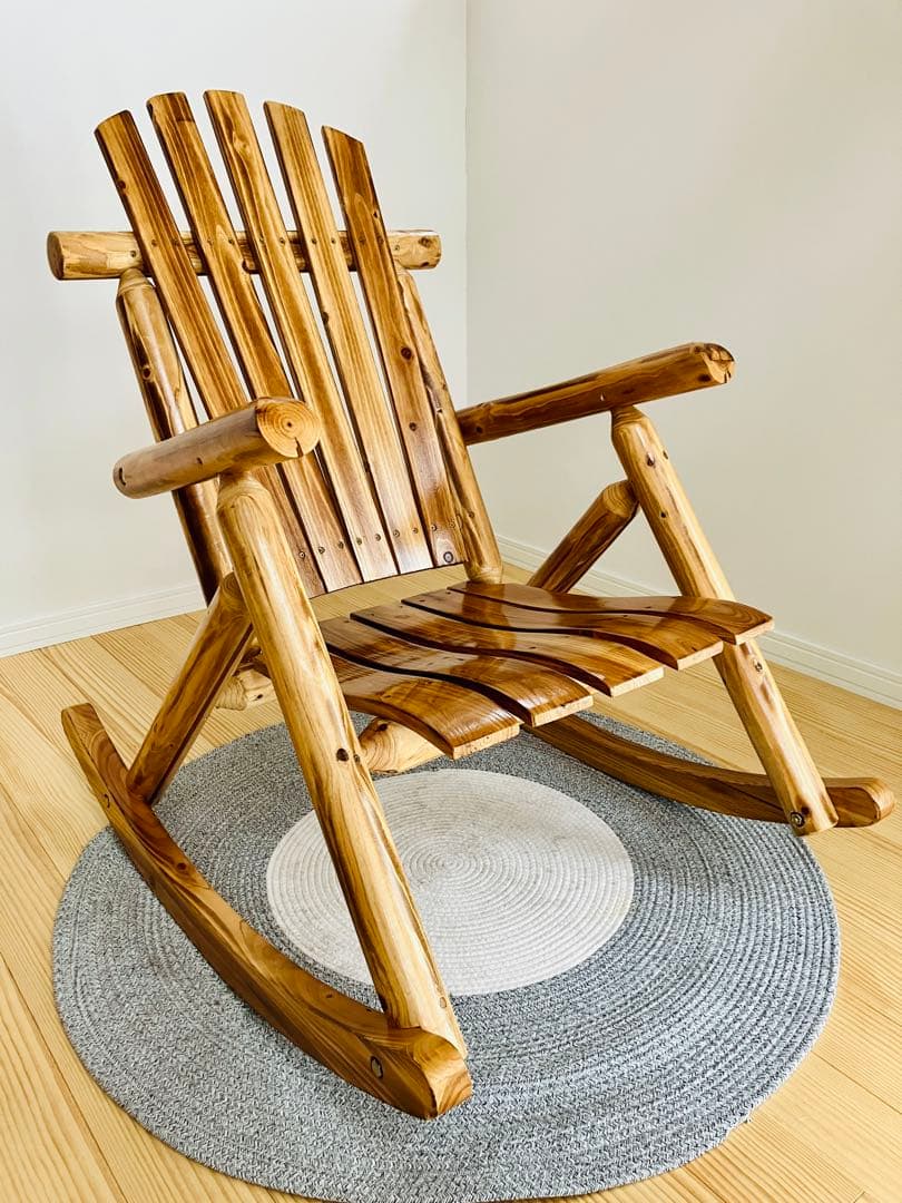 【訳あり】木製ロッキングチェア