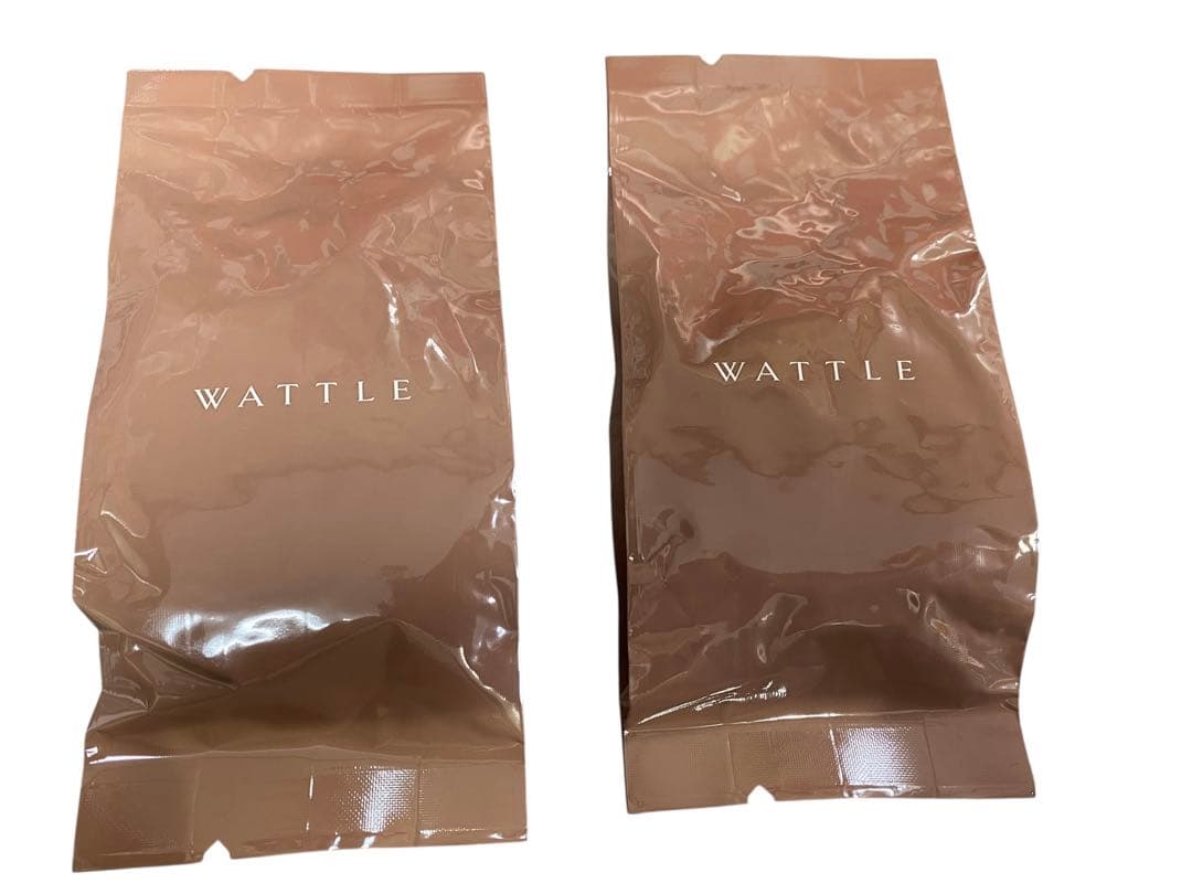 WATTLEナチュラルベージュのクッションファンデーションマットカバー2個セット