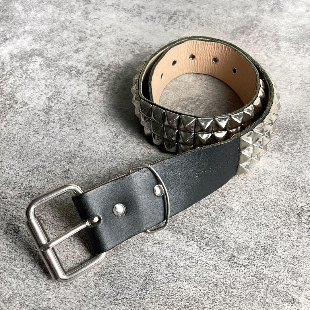 服*離様 WENDY'S スタッズ ベルト 3連 イングランド製 割引不可