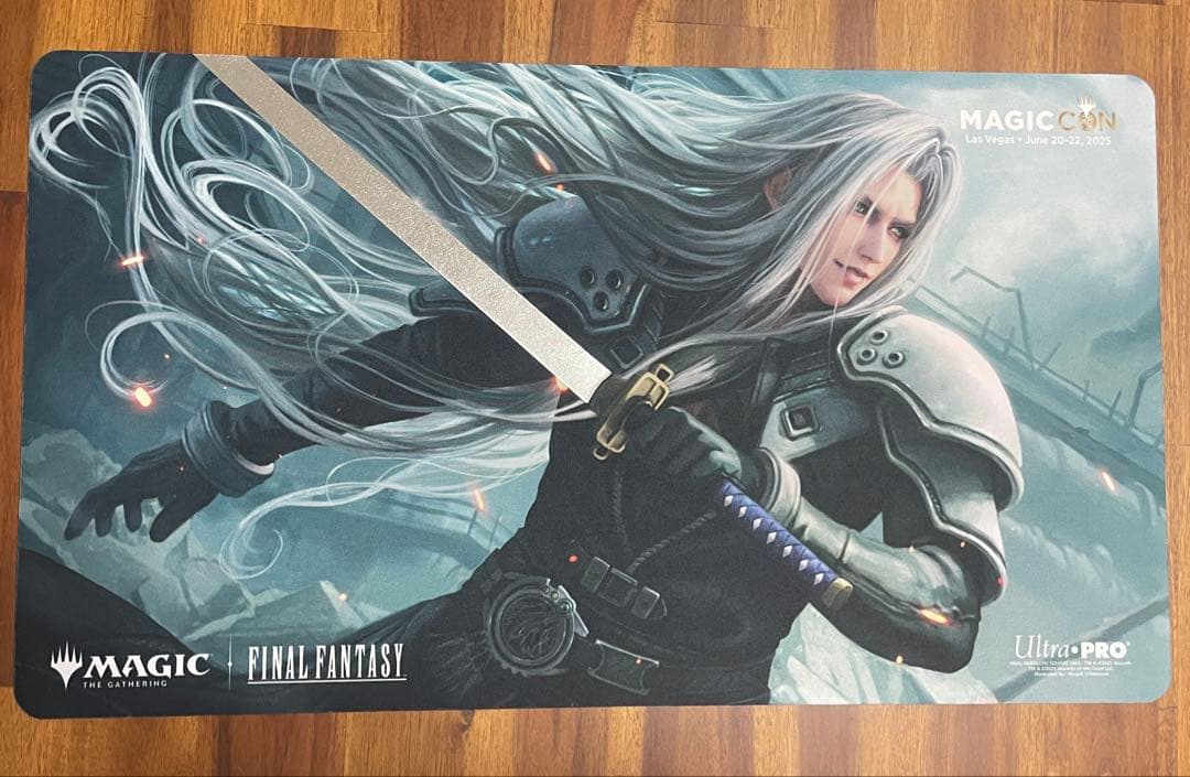 箔押しプレイマット　威名のソルジャー、セフィロス　FINAL FANTASY