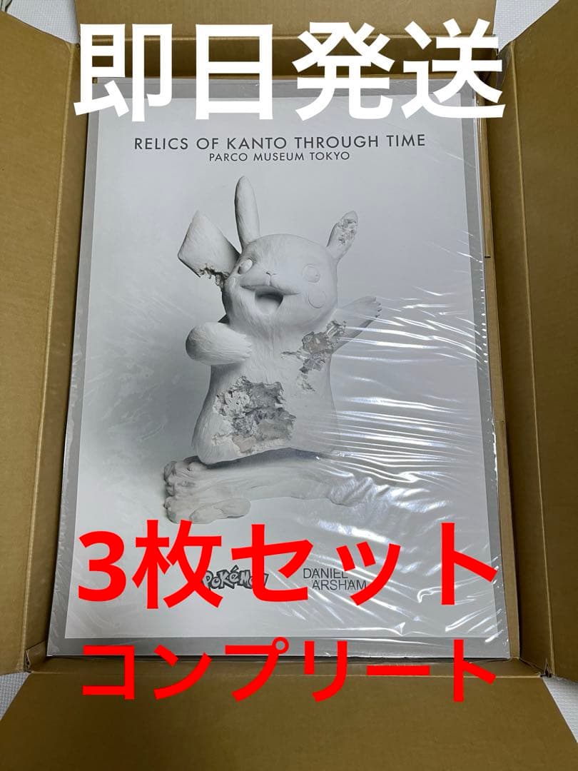 数量限定　Daniel Arsham x Pokemon ポスター3枚セット