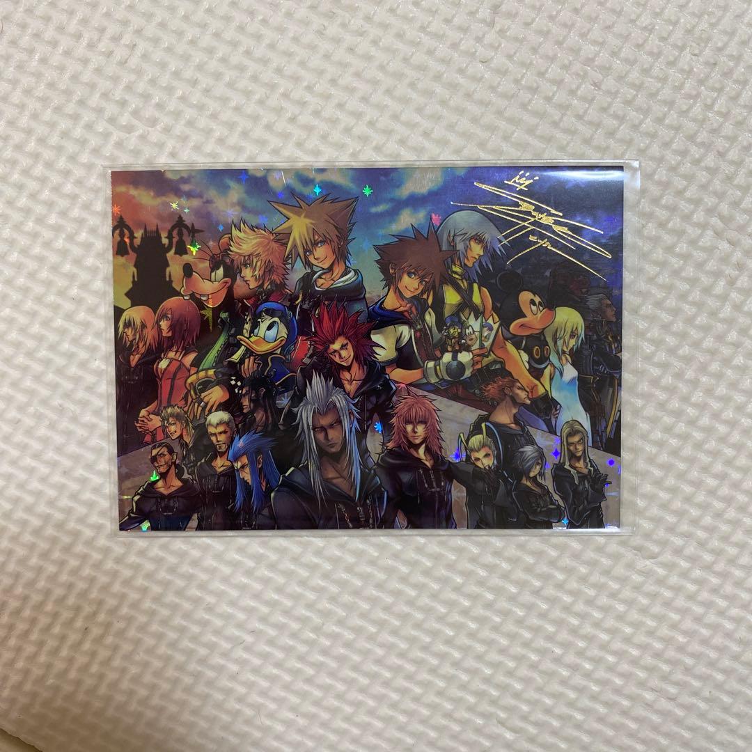 キングダムハーツアートミュージアムサイン入り箔押しカード