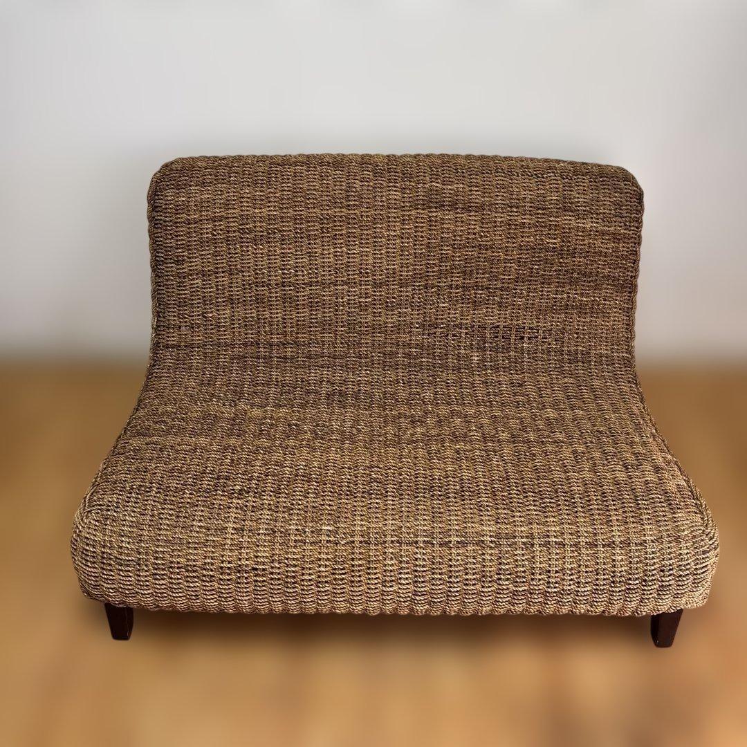 ACTUS NEMOの2人掛けソファ karimoku/domani 2人掛けソファー レッド オットマン付 総革 エクセル