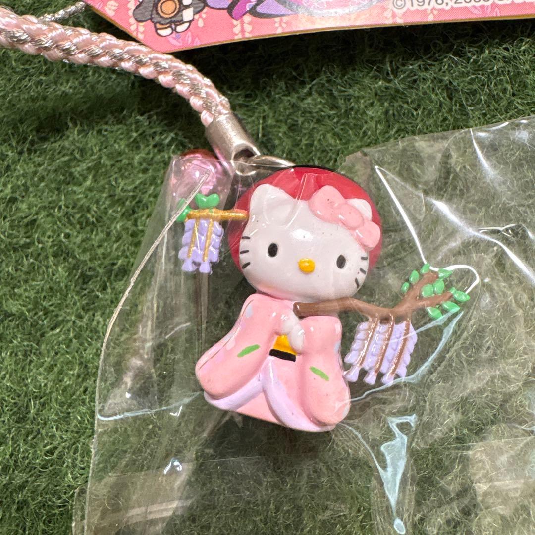 も*り様 ご当地キティ 滋賀県限定 大津絵藤娘着物バージョンストラップ