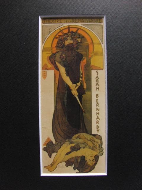 アルフォンス・ミュシャ、〈メディア〉のポスター、希少な画集より