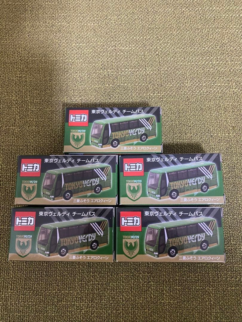 トミカ 東京ヴェルディ チームバス 三菱ふそう エアロクィーン トミカ　5セット