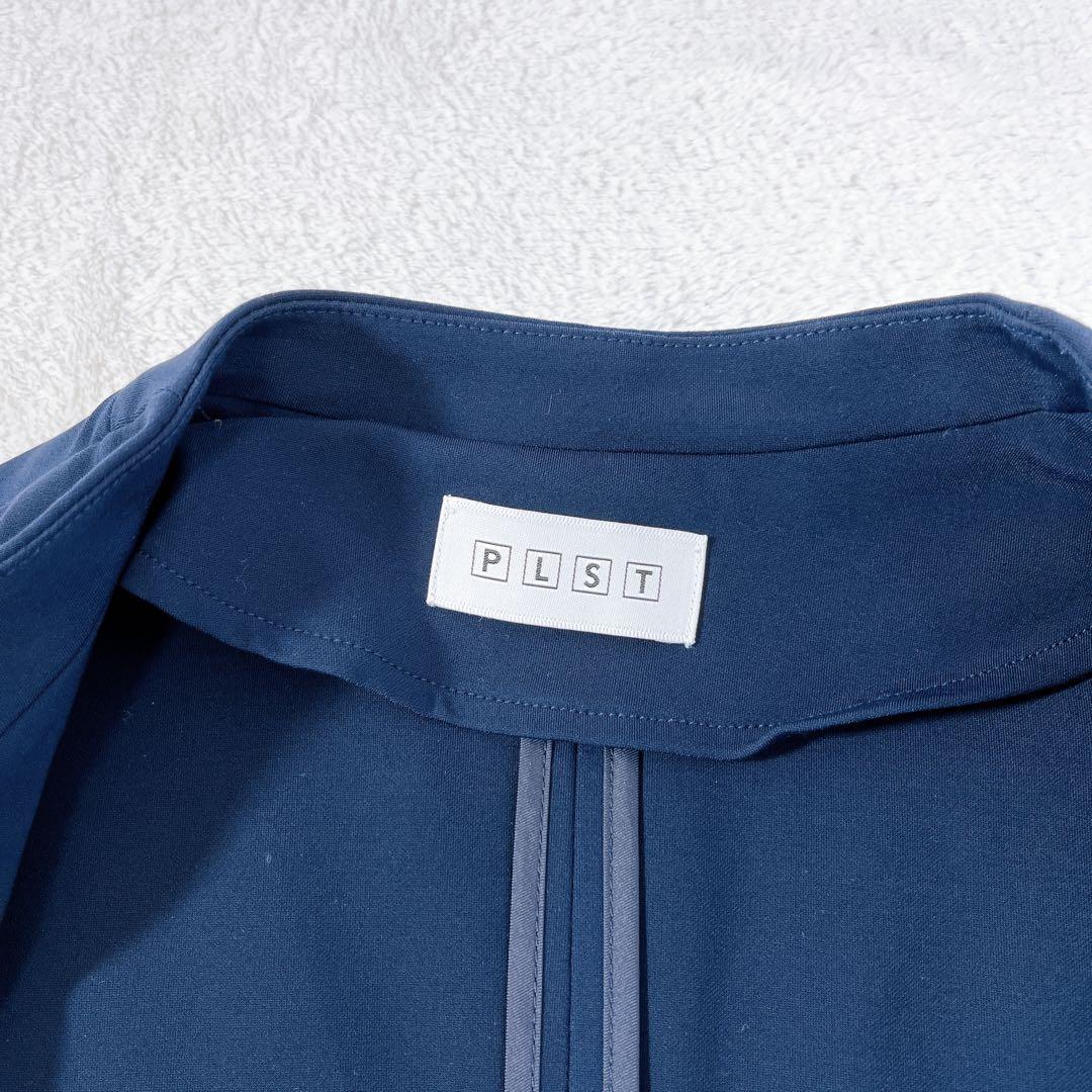 ほぼ新品 プラステ セットアップ 《S》ノーカラージャケット 伸縮性 洗濯可