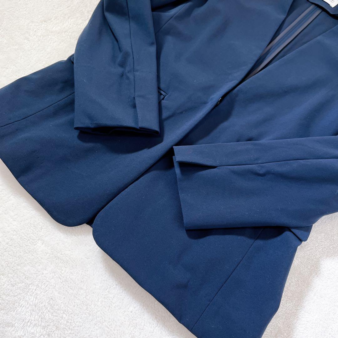 ほぼ新品 プラステ セットアップ 《S》ノーカラージャケット 伸縮性 洗濯可