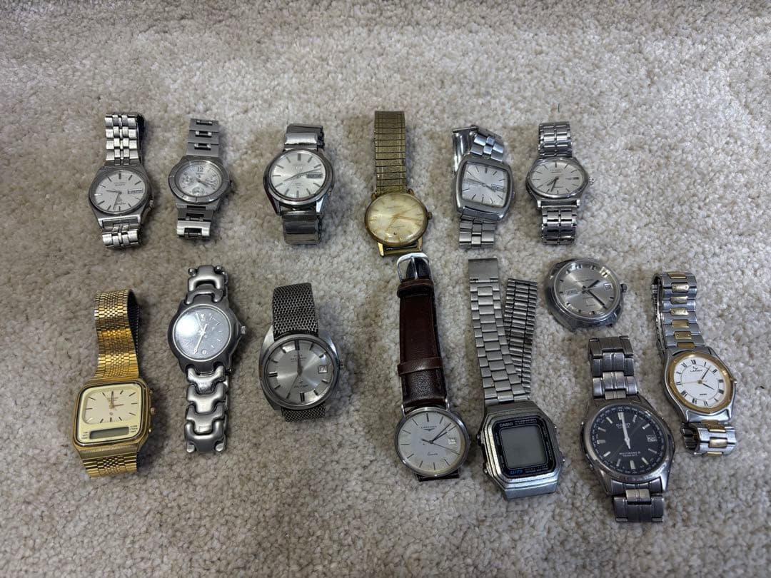 【ジャンク】腕時計14点　まとめ売り　SEIKO シチズン　ロンジン ジャンク】SEIKO ジャンク時計 まとめ売り セイコー 4点 腕時計