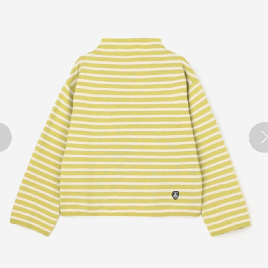 新品・未使用ORCIVAL オーシバル モックネックプルオーバーニット　ボーダー