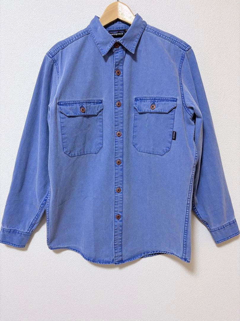 90's PATAGONIA キャンバスシャツ　雪無しタグ
