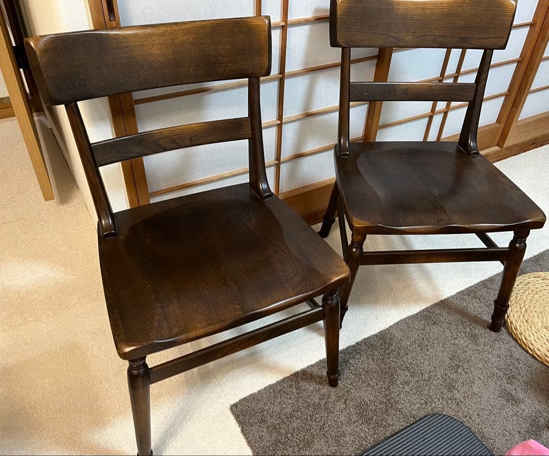 柏木工 ウィルダネス サイドチェア　椅子　１脚　K132 オーク無垢材 飛騨家具