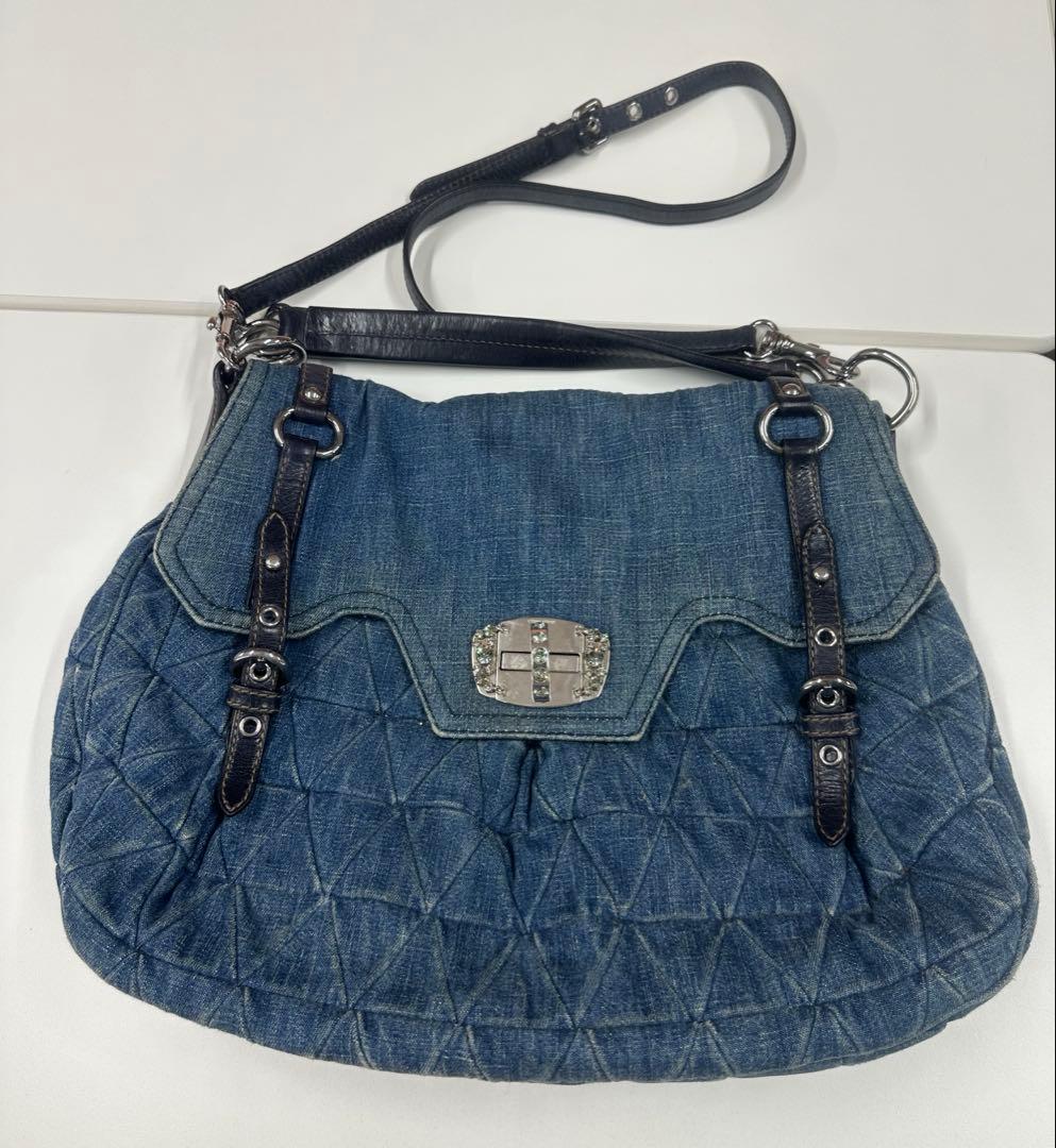 Miu Miu デニム キルティングバッグ MIU MIU