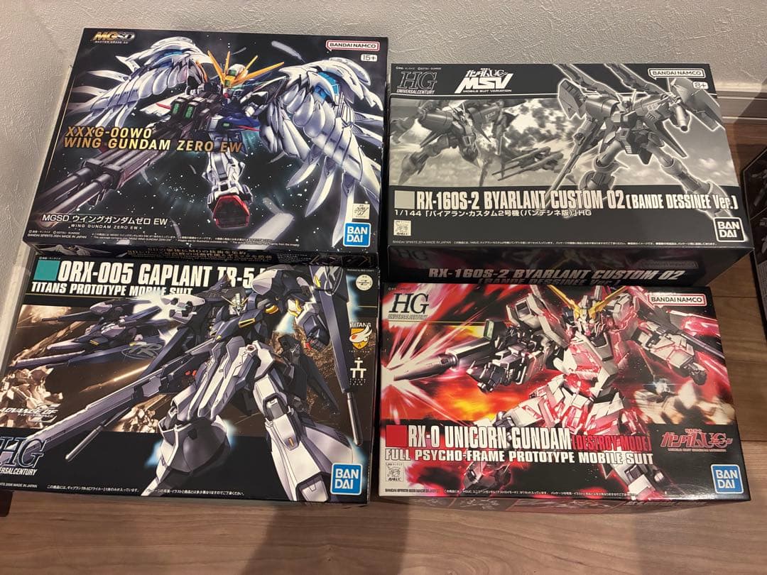 MGSDウイングガンダムゼロEWHGギャプランフライルーバイアランカスタム2号機