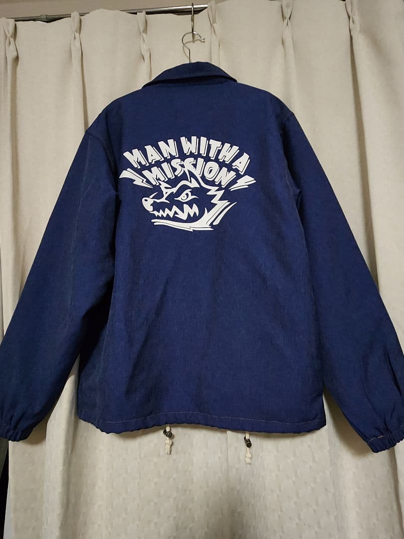 MAN WITH A MISSION デニム風コーチジャケット - メルカリ