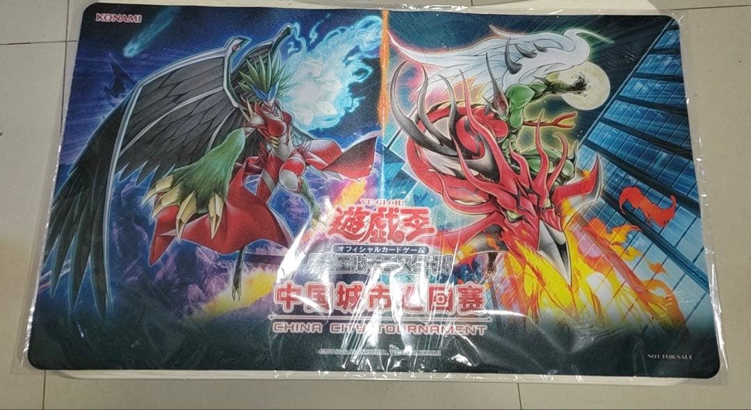 遊戯王 中国大会上位賞 プレーマット E・HERO フレイム・ウィングマン S.H.MonsterArts E・HERO フレイム・ウィングマン | KAIBA CORPORATION