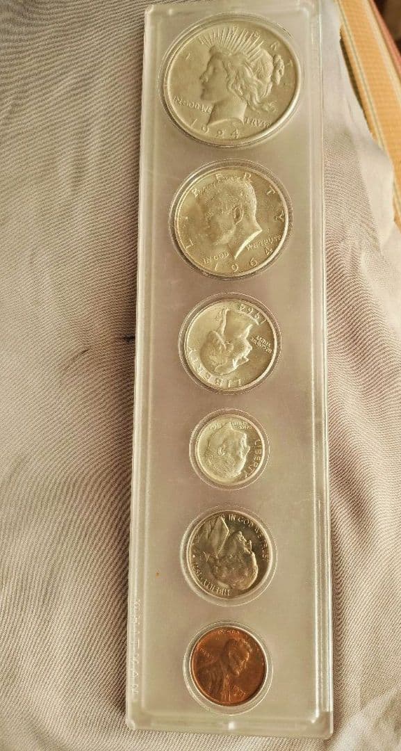 ピースダラー ケネディ クォーター 銀貨 1924 セット