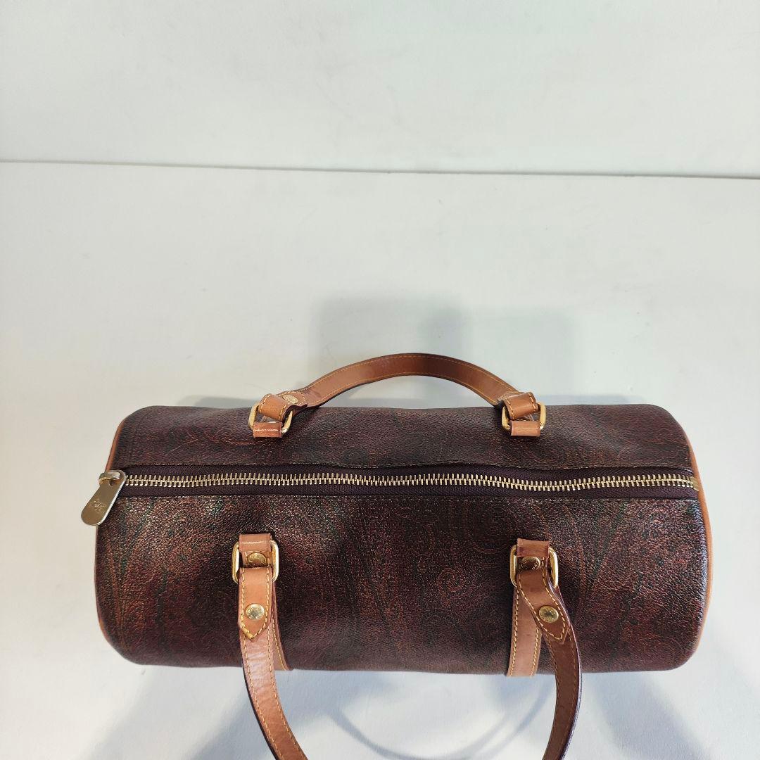 ETRO エトロ ペイズリー柄 ハンドバッグ ミニボストンバッグ 筒型