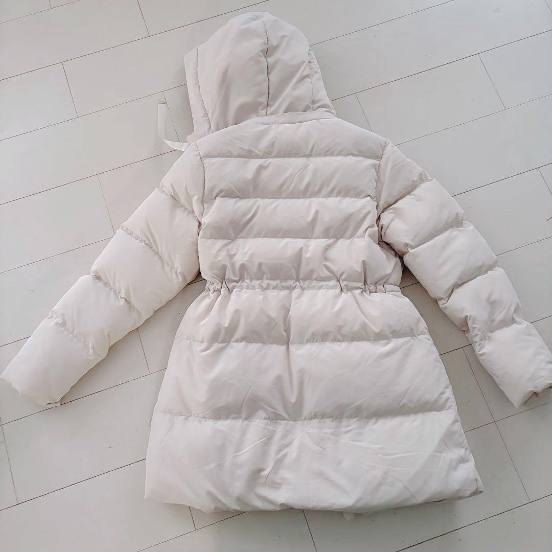 index インデックス KAWADAダウンドロストミドルコートL アイボリー