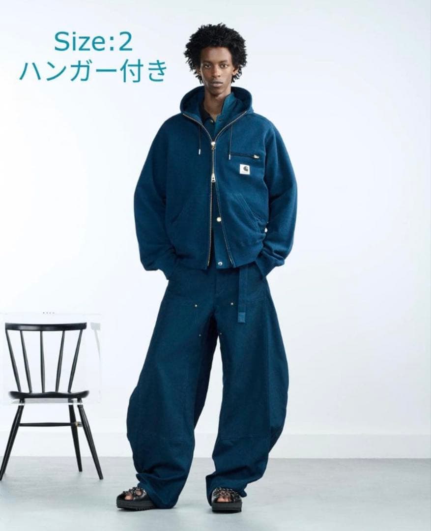 sacai Carhartt Cotton Jersey Hoodie サイズ2