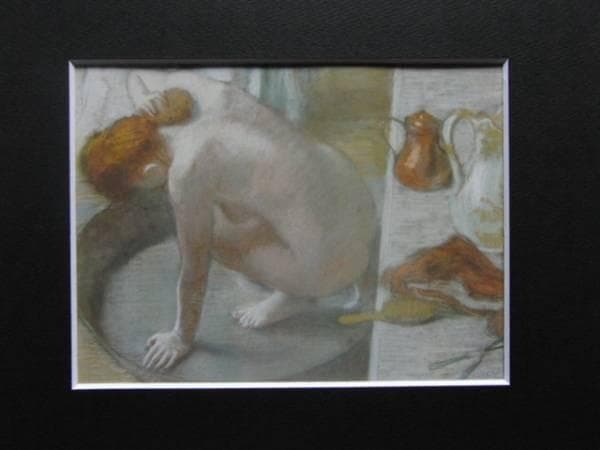 エドガー・ドガ、浴槽、希少画集画、新品額装付