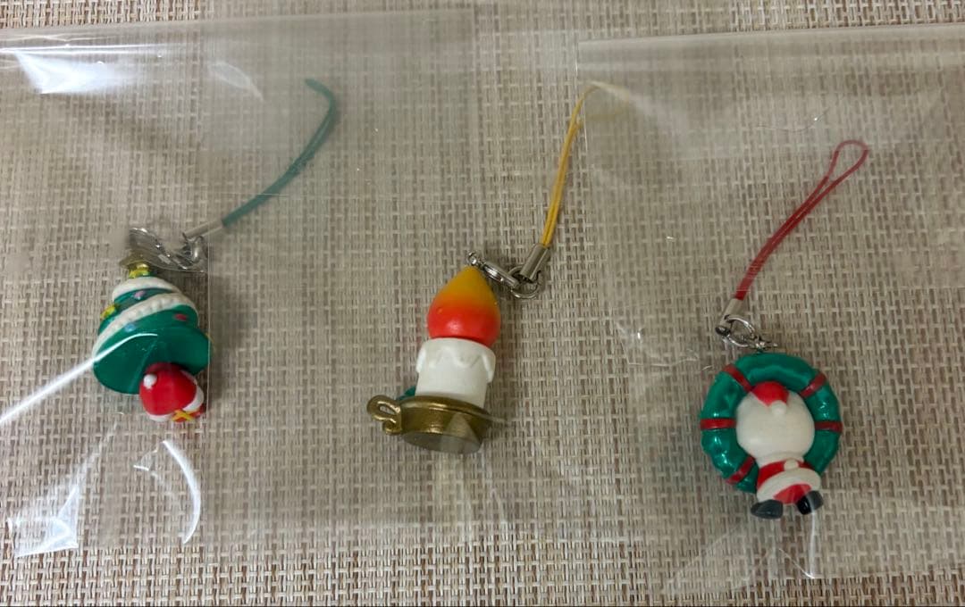 ハローキティ コンビニ限定 クリスマス ストラップ 根付け レア 2007年